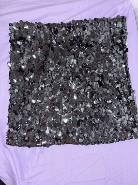 DKNY Black Sequin Mini Skirt